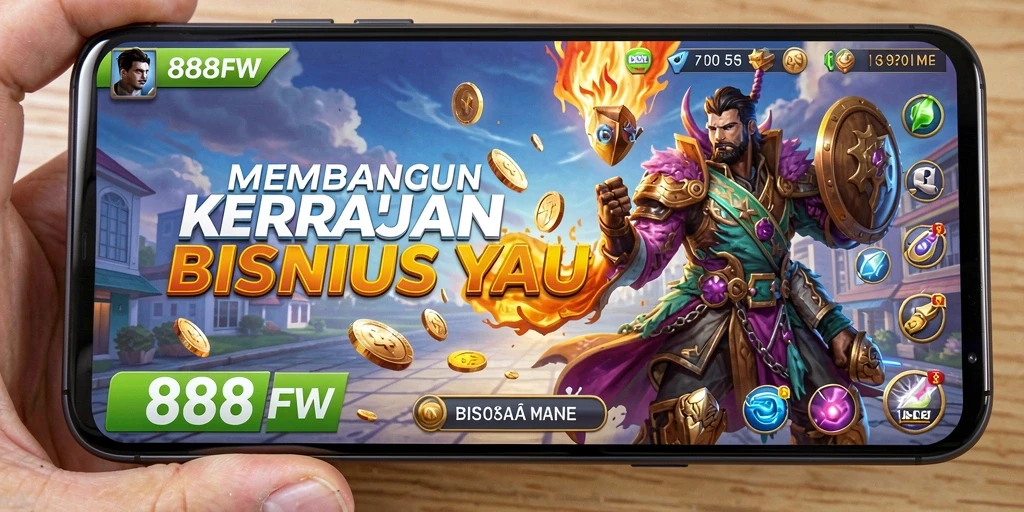 Screenshot gameplay menunjukkan keseruan membangun bisnis.