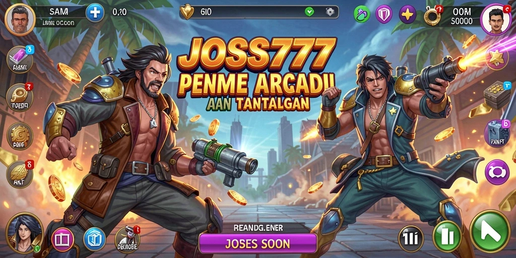 Tampilan gameplay seru dari JOSS777 yang menantang dan penuh aksi.