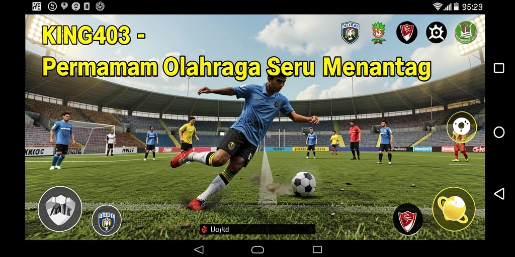 Tampilan gameplay seru dari KING403 dengan aksi olahraga yang dinamis.