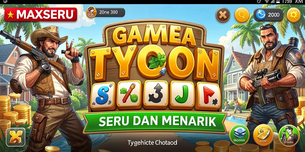 Tampilan gameplay Tycoon yang mengasyikkan dari MAXSERU.