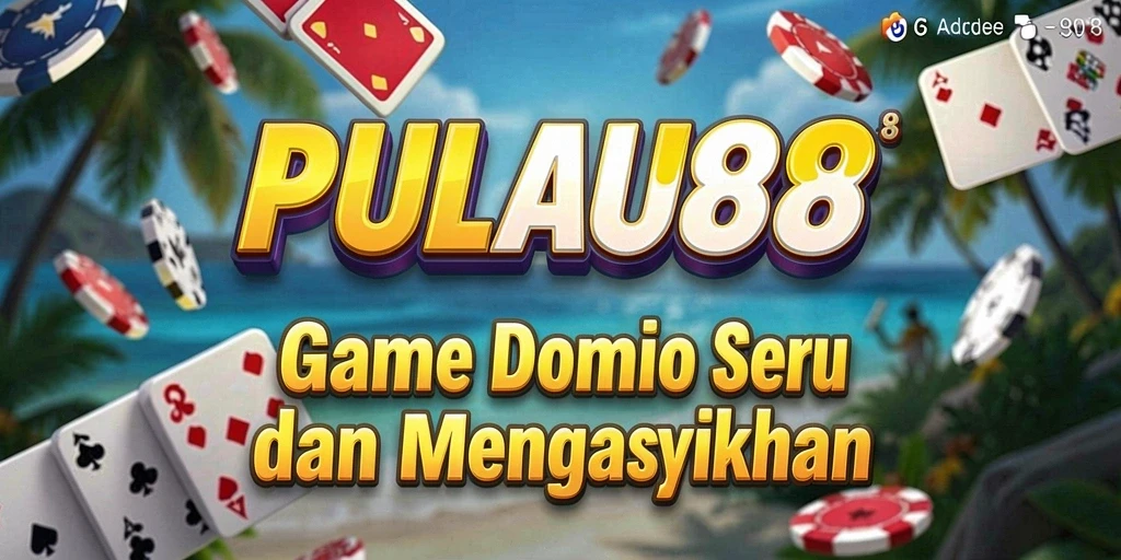 Screenshot gameplay PULAU88 menunjukkan momen seru saat bermain domino.