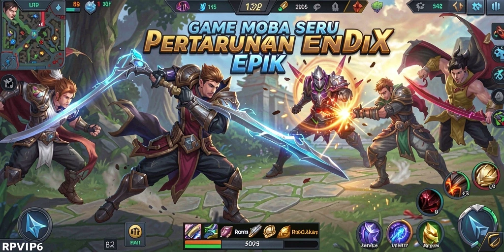 Tampilan gameplay RPVIP6 yang seru dan dinamis.
