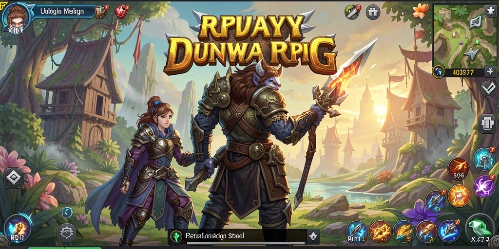 Tangkapan layar gameplay RPYYY menunjukkan aksi seru dalam petualangan RPG.