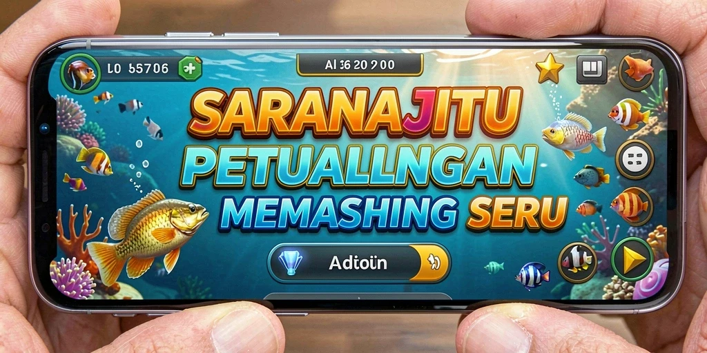 Tangkapan ikan besar dalam gameplay SARANAJITU.