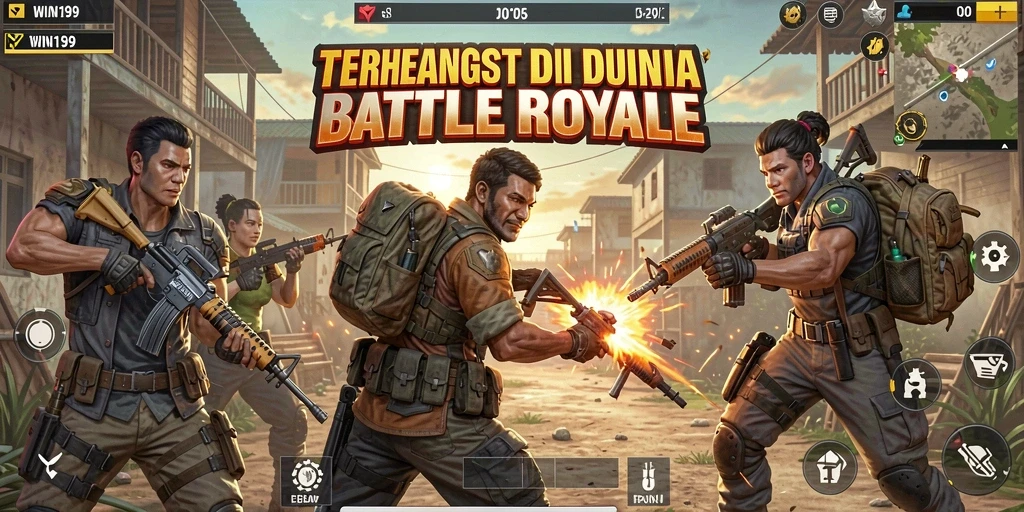 Tampilan grafis menakjubkan dan aksi penuh ketegangan di gameplay WIN199.
